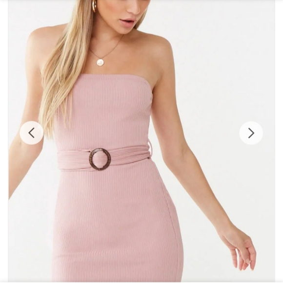 Belted tube dress - Picture 2 of 5